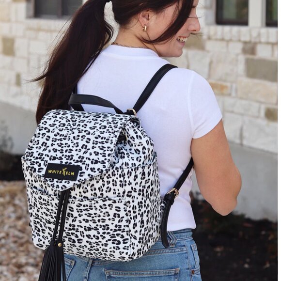 Luna Drawstring Convertible Backpack NEW + bag WEST ELM leather SAND*** - Picture 4 of 16